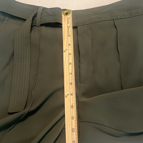 Banana Republic Olive Green High-Rise Wide-Leg Utility Pant Size 12 - Picture 5 of 13